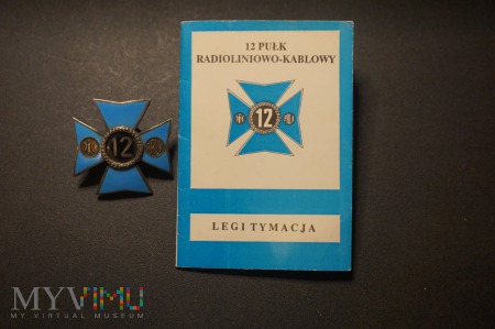 Legitymacja 12 Pułk Radioliniowo-Kablowy + odznaka