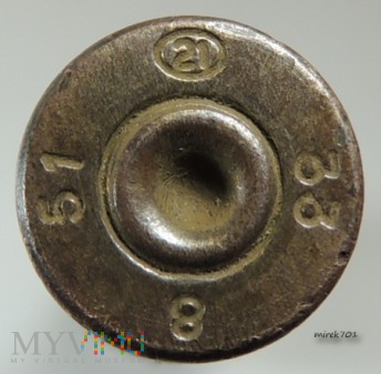 Łuska 7,62 mm wz. 1930 21 33 8 51 Tokariew, TT