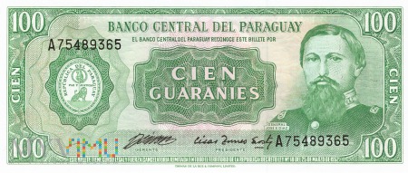 Paragwaj - 100 guarani (1982)