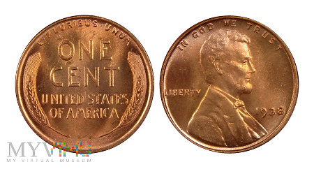 Duże zdjęcie 1 cent, 1938, moneta obiegowa