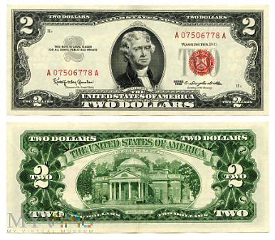 Duże zdjęcie 2 Dollars 1963 (A 07506778 A)
