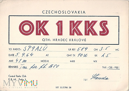 CZECHOSŁOWACJA-OK1-KKS-1964.a