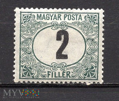 38.17a-Węgry Należność pocztowa,nadruk