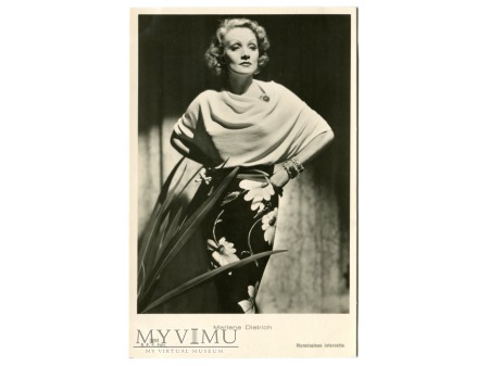 Duże zdjęcie Marlene Dietrich Ballerini Fratini Postcard 2982
