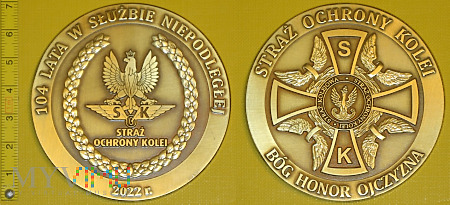Medal kolejowy 104 lat SOK