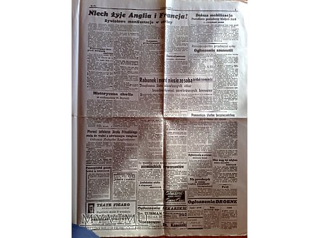 Gazeta Express Poranny z 4 września 1939 r.