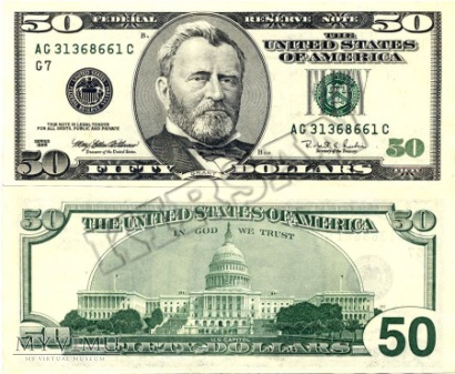 Banknot $ 50.00 1996 r