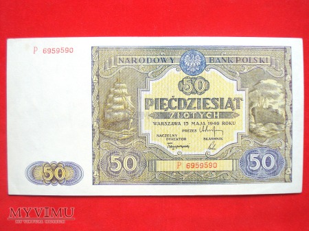 50 złotych 1946 rok