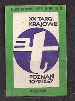 XX Targi Krajowe poznań 10-17.IX.67.1967