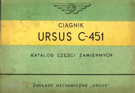 Ursus C-451 Katalog części zamiennych