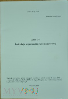 2012 - APR-34 Instrukcja o organizacji pracy man.