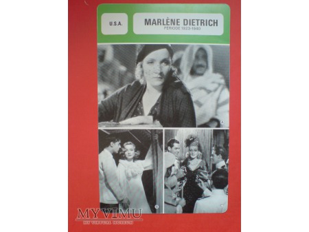Marlene Dietrich Les Fiches de Monsieur Cinéma