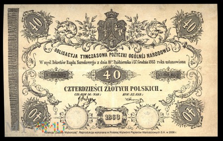 Czterdzieści złotych, 1863