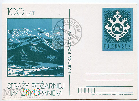 1989 - 100 lat Straży Poż.w Zakopanem
