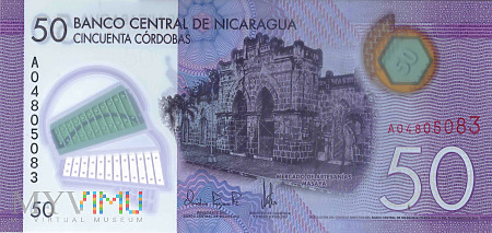 Duże zdjęcie Nikaragua - 50 córdob (2007)
