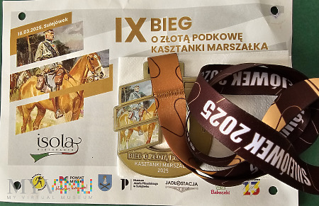 medal za piątkę 2025 Sulejówek z numerem startowym