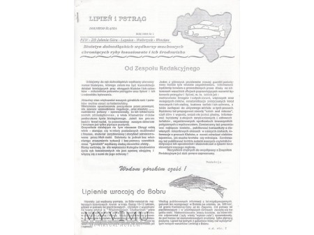 Duże zdjęcie Lipień i pstrąg Dolnego Śląska 1'1994