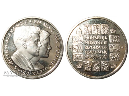 Willem-Alexander & Maxima Holandia medal 2001