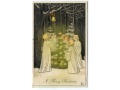 1914 Pauli Ebner Anioły na Święta Angels postcard