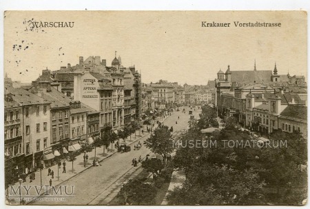 Duże zdjęcie W-wa - Krakowskie Przedmieście - 1916