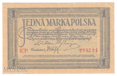 1 Marka Polska 1919 r.