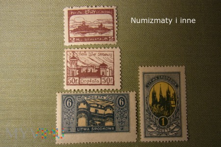 znaczki Litwy Środkowej