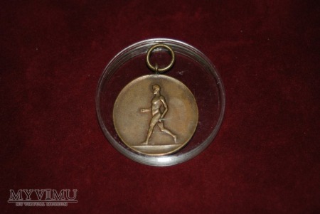 Duże zdjęcie medal z imprezy sportowej II RP