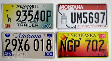 Stanowe tablice rejestracyjne pojazdow