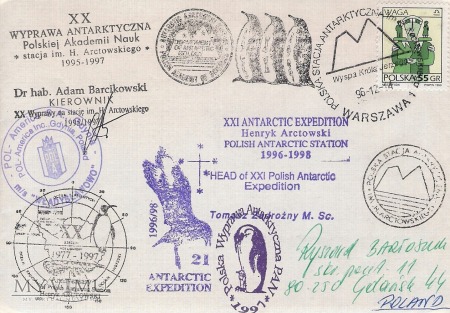 Polska Wyprawa Antarktyczna st. Arctowskiego 1996