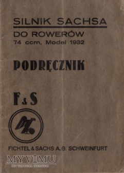 Silnik do rowerów Sachs. Podręcznik z 1932 r.