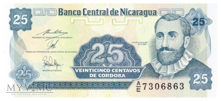 Nikaragua - 25 centavos (1991)