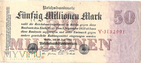 Niemcy.6.Aw.50 millionów marek.1923.P-98b