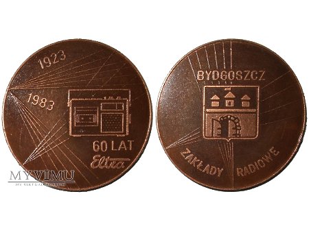 60 lat Eltra Bydgoszcz medal 1983