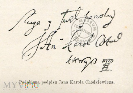 Podpis Jana Chodkiewicza