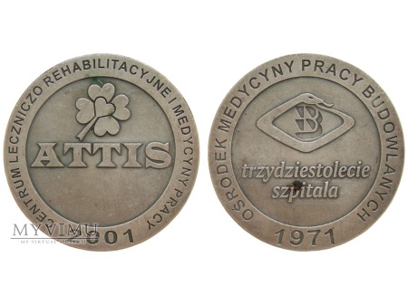 ATTIS 30-lecie szpitala medal 2001