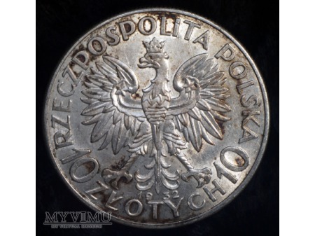10 zlotych 1932 bez znaku