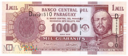 Paragwaj - 1 000 guarani (2005)