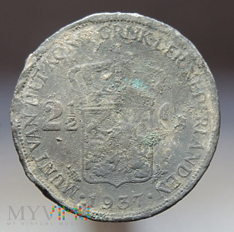 2 1/2 Guldena Holandia 1937