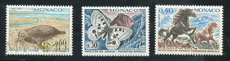Monaco 1970 Ochrona Zwierząt Protection des animau