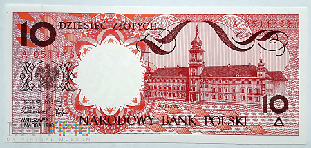 Polska 10 złotych 1990