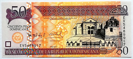 Dominikana 50 pesos oro 2011