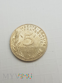 Duże zdjęcie Francja- 5 centymów 1983 r.