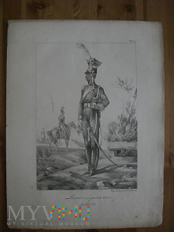 Duże zdjęcie Ułan Gwardii Napoleona w mundurze