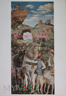 Koń i stajenny z psami myśl. - Andrea Mantegna