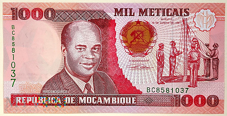 Mozambik 1000 meticas 1991