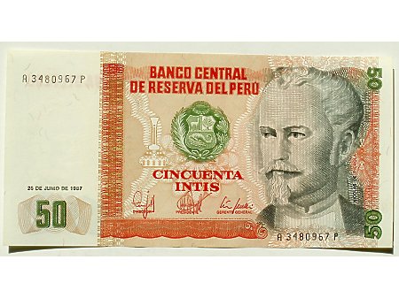 Peru- 50 Intis UNC
