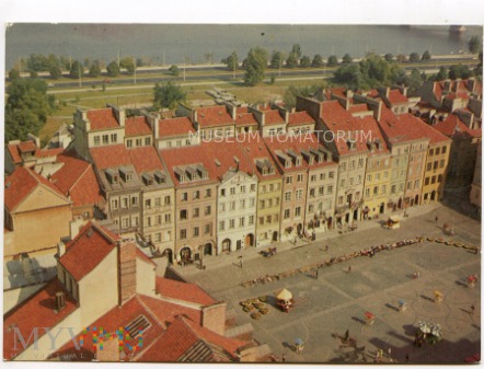W-wa - Stare Miasto - Rynek z lotu ptaka - 1980