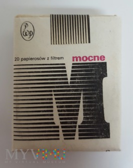 Papierosy MOCNE 20 szt. 1986 rok
