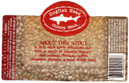 DOGFISH HEAD CHICORY STOUT