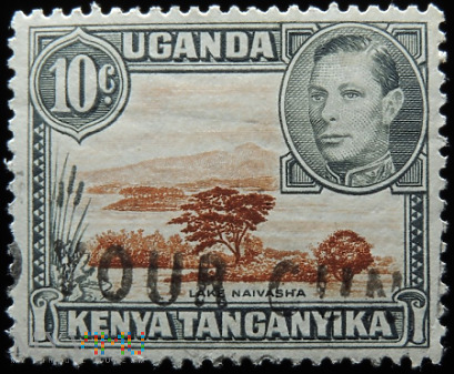 Kenia Uganda Tanganika 10c Jerzy VI